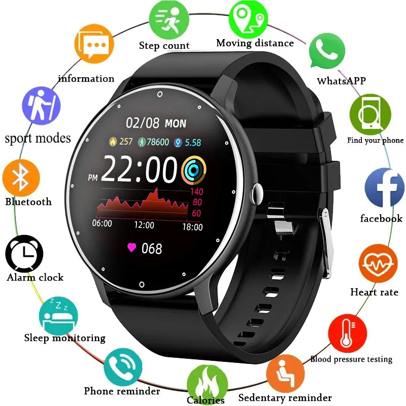 Sport Heart Rate Monitor Fitness Smartwatch