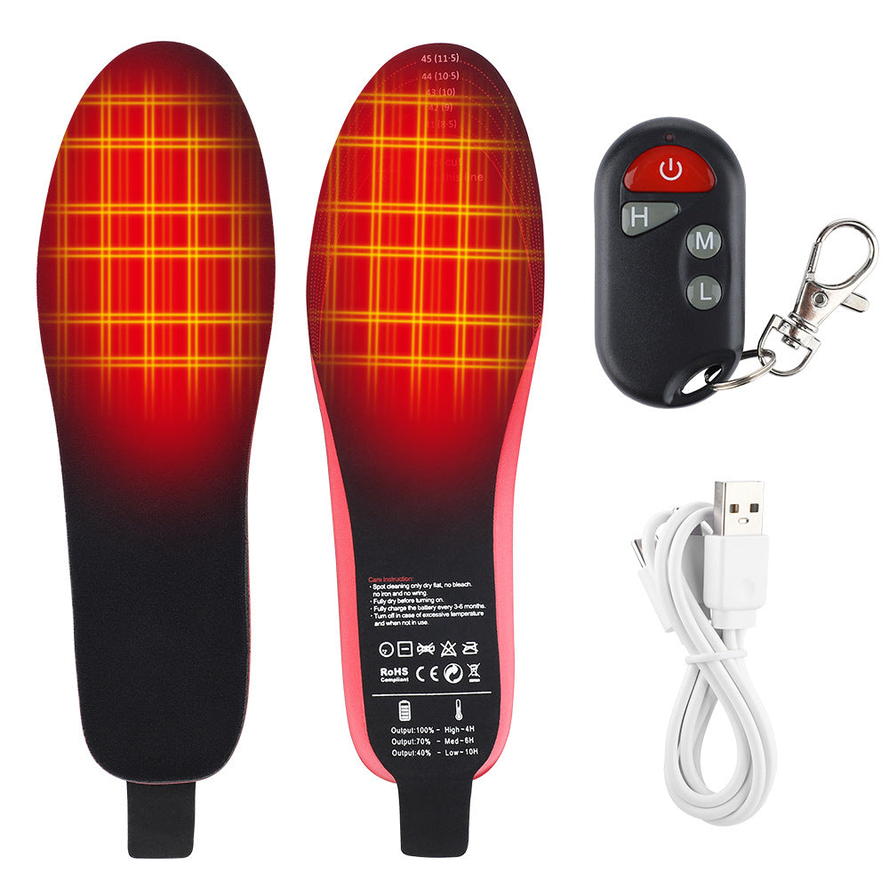 Rechargeable Heating Insole Feet Warmer Pads