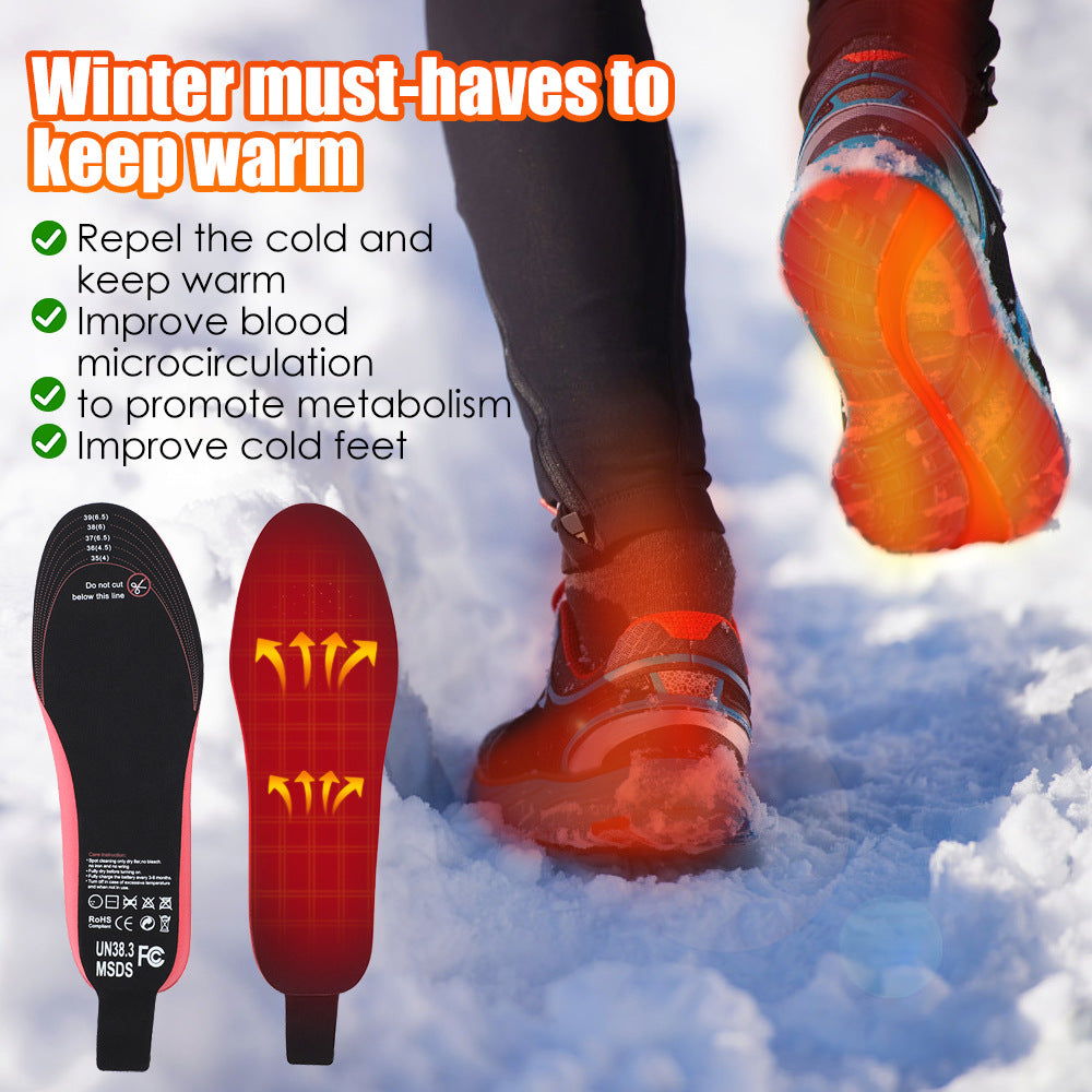 Rechargeable Heating Insole Feet Warmer Pads